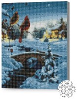 Алмазная картина по номерам Art Gallery Premium Зимняя река XQB75958