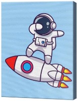 Картина по номерам Art Gallery Premium Космонавт на ракете CX4882