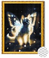 Алмазная картина по номерам Art Gallery Premium Котик с крыльями GA84481