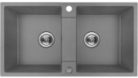 Кухонная мойка Backer Nona Duo 80x44 Grey