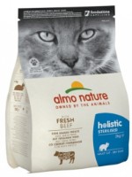 Hrană uscată pentru pisici Almo Nature Holistic Sterilised Beef 2kg