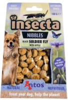 Лакомства для собак Antos Insecta Nibbles Black Soldier Fly & Apple 100g (20091)