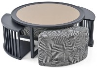 Măsuţă cafea cu poufuri Dogtas Aris 3200391669 1800