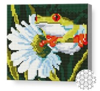 Алмазная картина по номерам Art Gallery Premium Лягушка на ромашке BJ745