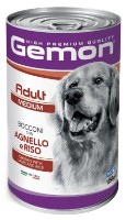 Влажный корм для собак Monge Superpremium Gemon Medium Adult Lamb & Rice 1250g