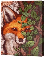 Tablou pe numere Art Gallery Premium Vulpea printre frunze GX44456