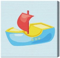 Картина по номерам Art Gallery Premium Лодка с красным парусом BX2777