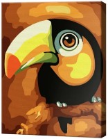 Картина по номерам Art Gallery Premium Малыш тукан CX3533