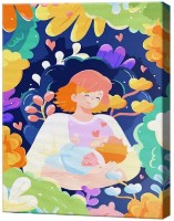 Tablou pe numere Art Gallery Premium Mamă fericită GX42735