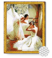 Алмазная картина по номерам Art Gallery Premium Нежные балерины GA82556