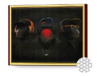 Алмазная картина по номерам Art Gallery Premium Ничего не слышу, не вижу, не говорю GA82484