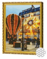 Алмазная картина по номерам Art Gallery Premium Новогодние огни GA84756