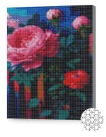 Алмазная картина по номерам Art Gallery Premium Ночные цветы XQB80231