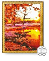 Алмазная картина по номерам Art Gallery Premium Ноябрьское утро GA73890