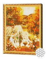 Алмазная картина по номерам Art Gallery Premium Осенний садик GB84733