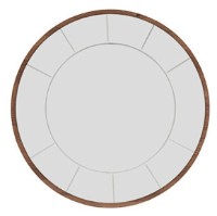 Oglindă Dogtas Larina 3200383353 White/Wood