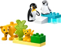 Set de construcție Lego Duplo: Wild Animal Families: Penguins & Lions (10442)