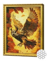 Алмазная картина по номерам Art Gallery Premium Полет филина GA86533
