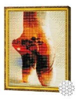 Алмазная картина по номерам Art Gallery Premium Пуанты и закат GB86502