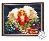 Алмазная картина по номерам Art Gallery Premium Рождественский ангел GA70877