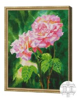 Алмазная картина по номерам Art Gallery Premium Розовые розы QB203454