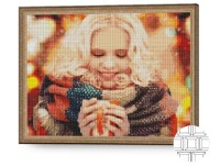 Алмазная картина по номерам Art Gallery Premium Уютная осень QB203639