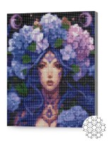 Алмазная картина по номерам Art Gallery Premium Цветочный венок из гортензий XQB84006