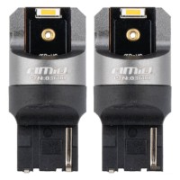 Lampa auto Amio Canbus PRO 7440 WY21W 2x1860SMD Orange (03600)