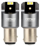 Lampa auto Amio Canbus PRO BAY15D P21/5W 4x3030 SMD White (03585)
