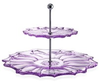 Ярусная тарелка Bohemia Plantica 35.5cm Purple