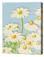 Картина по номерам Art Gallery Premium Ромашки CX3488