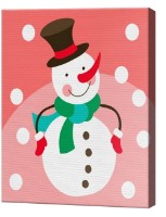 Картина по номерам Art Gallery Premium Снеговик в цилиндре CX4961