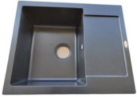 Chiuvetă de bucătărie Tornado Sofia 620x500 Obsidian