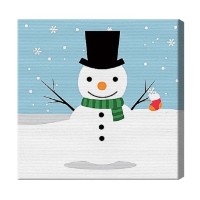 Картина по номерам Art Gallery Premium Снеговичок в цилиндре B056