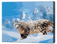 Картина по номерам Art Gallery Premium Снежный барс GX8836
