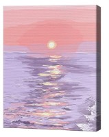 Картина по номерам Art Gallery Premium Солнечная дорожка на воде EX8722