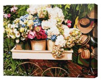 Tablou pe numere Art Gallery Premium Căruță cu flori GX25311