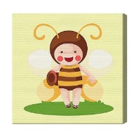 Картина по номерам Art Gallery Premium Феечка-пчелка BX2615