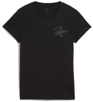 Женская футболка Puma Ess Script Tee Puma Black, s.XL