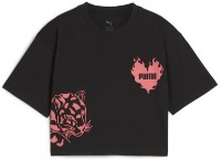 Tricou pentru copii Puma Ess Graphic Short Length Tee Iiii G Puma Black, s.128