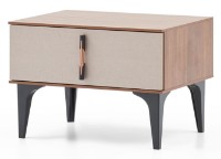 Прикроватная тумба Dogtas Nova 3200389504 Walnut/Cappuccino/Black