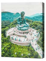 Картина по номерам Brushme Большой Будда Тянь Тан RBS52478