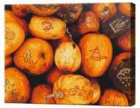 Картина по номерам Brushme Узоры на тыквах BS53830