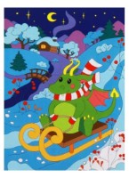 Картина по номерам Lori Быстрые санки (Ркн-124)