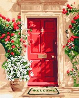 Tablou pe numere Brushme Uși florale (BS54168FC)