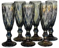 Набор бокалов Nova Ceramics 200ml Gray 6pcs