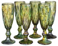 Набор бокалов Nova Ceramics 200ml Green 6pcs