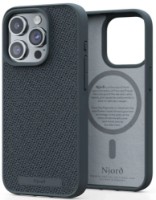 Husa de protecție Njord Fabric MagSafe Case iPhone 15 Pro Dark Grey (NA53FA09)