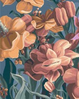 Картина по номерам Brushme Стилизованный маттиола. Диптих 1 BS53925