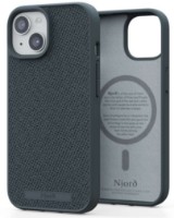 Husa de protecție Njord Fabric MagSafe iPhone 15 Dark Grey (NA51FA09)
